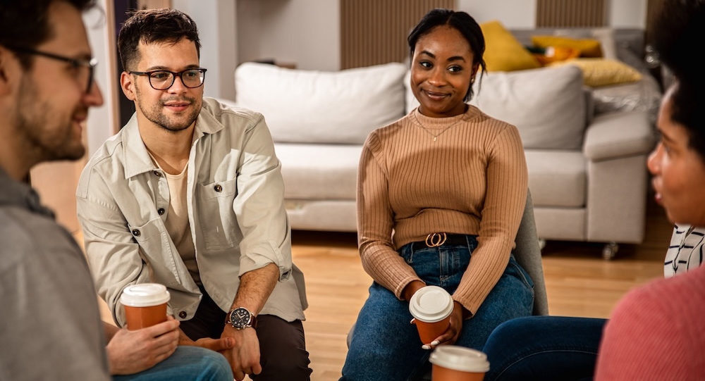 Couple in group therapy