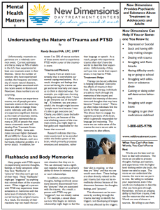 Trauma New Dimensions Day Treatment Centers