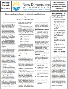 alcoholism New Dimensions Day Treatment Centers