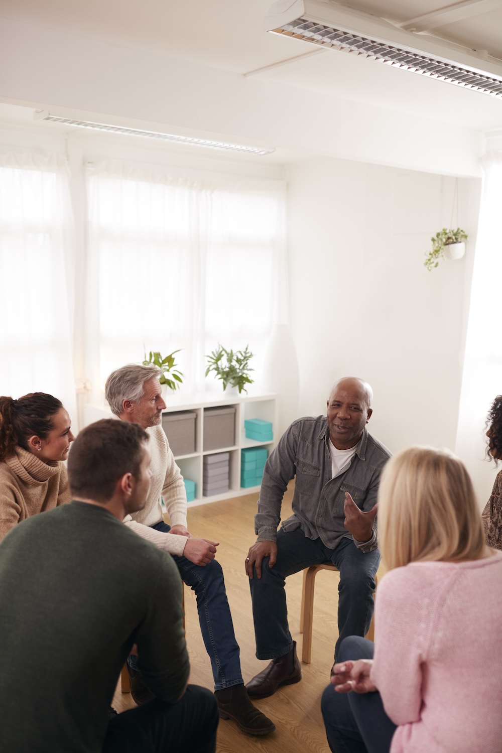 People Attending Support Group Meeting 